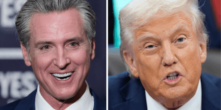 Newsom accepts 'Cup O Peace' award from Kimmel: 'Eat your heart out, Donald'