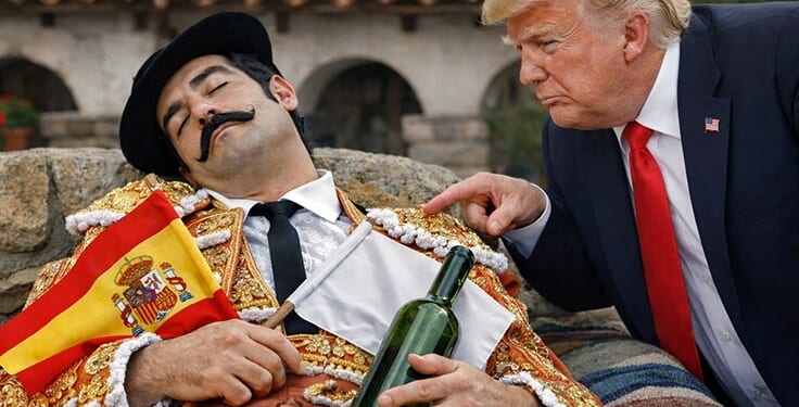 Trump Ramps Up Pressure on Sangria-Slurping Spanish Surrender Monkeys