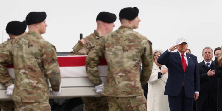 Trump Salutes Fallen U.S. Soldiers Returning From Iran War