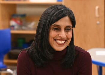 Usha Vance Visits Children At Hospital For National Reading Month