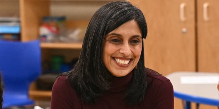 Usha Vance Visits Children At Hospital For National Reading Month