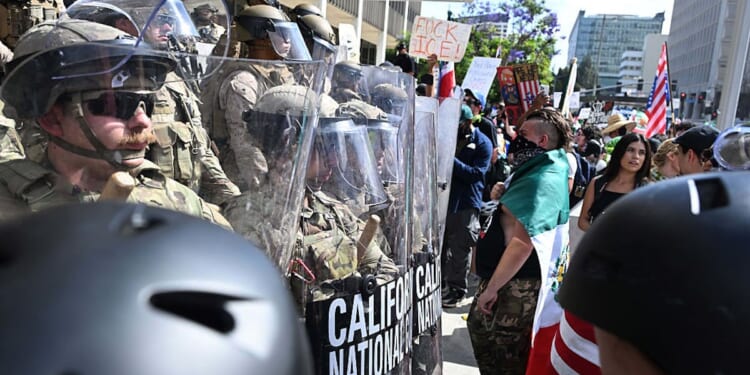 ‘No Kings’ Protest Turns Into Riot As Projectiles Fly, ‘Kill’ Message Found On Federal Building