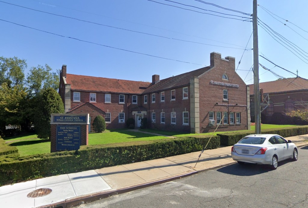 St. Anastasia Parish Center and Roman Catholic Church building.