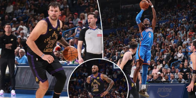 Lakers fall to Thunder 139-96 in Oklahoma City