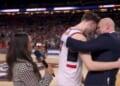 Dan Hurley headbutts UConn's Braylon Mullins following Final Four victory
