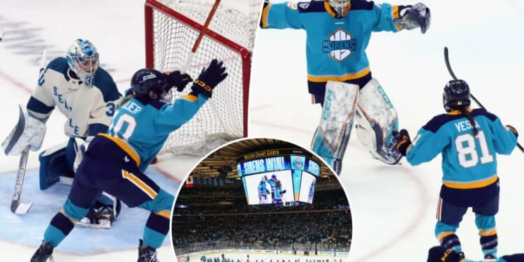 Sirens top Torrent in thrilling shootout to cap off first PWHL game at sold out MSG