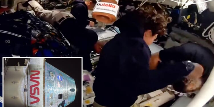 Nutella fans spot jar floating in zero-gravity on Artemis II ship