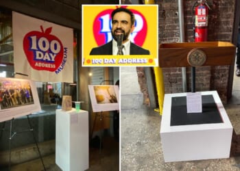 Critics roast Zohran Mamdani's cringey '100 days' bash, complete with mayor's phony Taco Bell trash