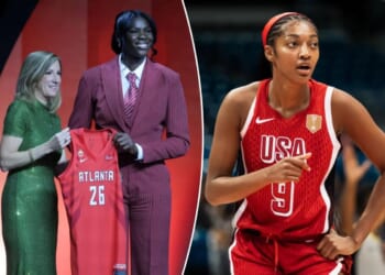 Angel Reese excited by Dream's Madina Okot first-round draft pick