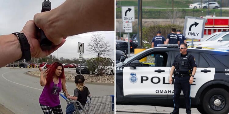 Nebraska police fatally shoot woman seen slashing toddler she kidnapped from Walmart