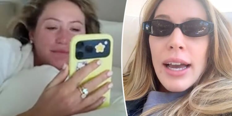 Watch the moment Alix Earle is shown Alex Cooper's brutal callout to air their 'beef'