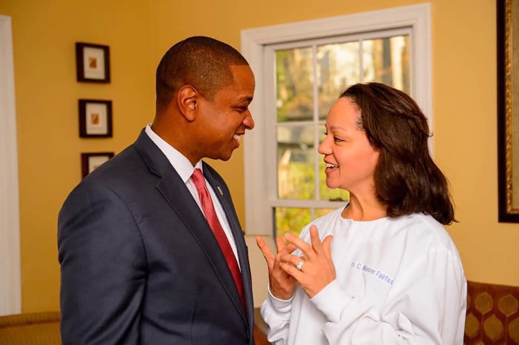 Justin Fairfax, former Lieutenant Governor of Virginia, and his wife Cerina Fairfax.