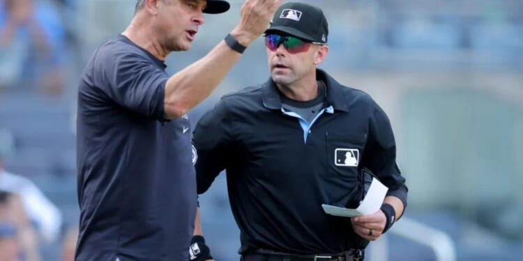 Yankees' Aaron Boone rips 'overly sensitive' umps after ejection