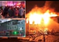 Six firefighters injured, dozens displaced after massive multi-building fire erupts in New Jersey
