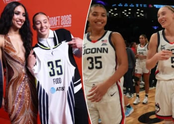 Paige Bueckers talks Azzi Fudd joining Wings for first time since awkward WNBA press conference