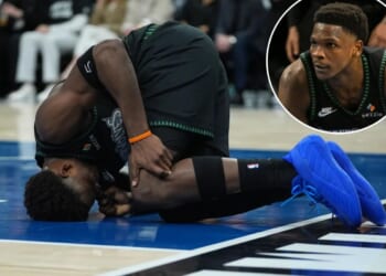 Anthony Edwards out 'weeks' with knee injury in Timberwolves playoff blow