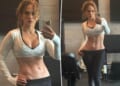 Jennifer Lopez, 56, shows off washboard abs following early morning gym session