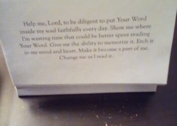 Spending Time in The Word