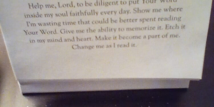 Spending Time in The Word