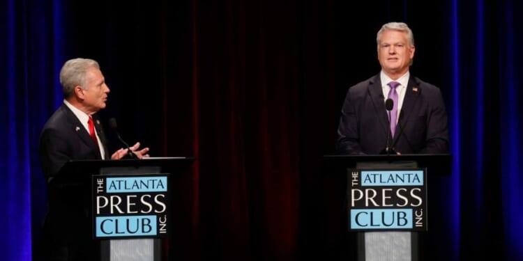 Carter, Collins throw elbows in Georgia Senate GOP debate