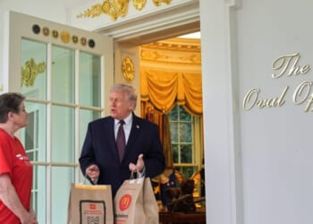 Trump gets McDonald's delivery to Oval Office to promote 'no tax on tips'