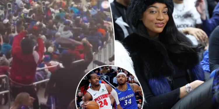 Pistons fans troll Magic with 'Angel Reese' chants during Game 7