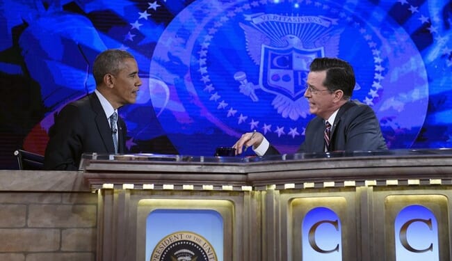 Obama Tells Stephen Colbert That He’s Very ‘Worried About the Republican Party’ – Twitchy