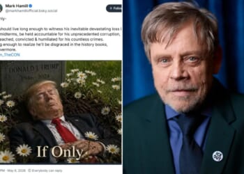 ‘Star Wars’ actor Mark Hamill deletes Trump death image, posts apology