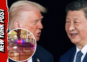 Security motorcade believed to be carrying Trump seen in Beijing for upcoming Xi meeting (Video)