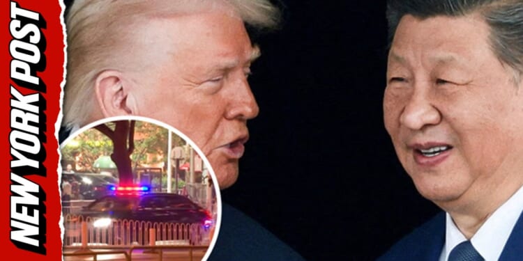 Security motorcade believed to be carrying Trump seen in Beijing for upcoming Xi meeting (Video)