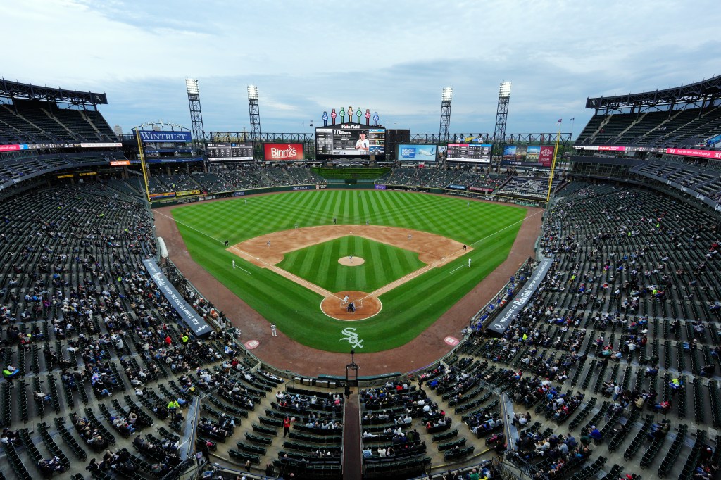 A general view of Rate Field during the game between the Kansas City Royals and the Chicago White Sox on Tuesday, May 12, 2026 in Chicago, Illinois.