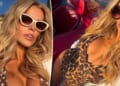 Brooks Nader doubles up on plunging swimsuits in Portofino photo shoot