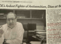New York Times Blames Jews For Antisemitism—In Obituary of ADL Chief Abe Foxman