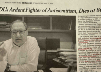 New York Times Blames Jews For Antisemitism—In Obituary of ADL Chief Abe Foxman