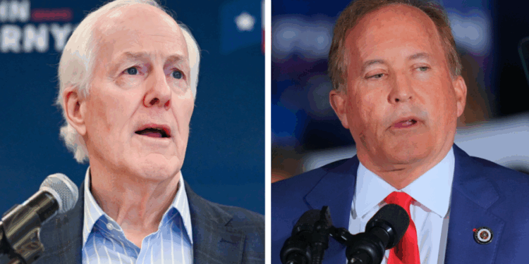 Cornyn, Paxton in dead heat with Talarico as early voting begins for Texas Senate GOP runoff: Poll