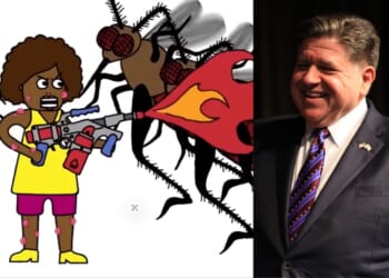 JB Pritzker Admin Depicts White People, Cops as Mosquitoes in Microaggression Training That Rails Against 'Color Blindness'