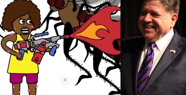 JB Pritzker Admin Depicts White People, Cops as Mosquitoes in Microaggression Training That Rails Against 'Color Blindness'