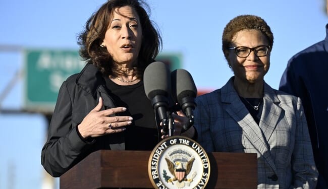 Kamala Endorses Bass for 'Fixing' Homelessness — Next Day, Homeless Burn Down LA's 110 Freeway (Again) – Twitchy