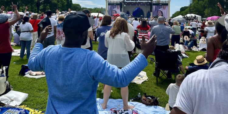 Thousands Of Christians Fill National Mall For Prayer Service Celebrating America’s Faith Heritage